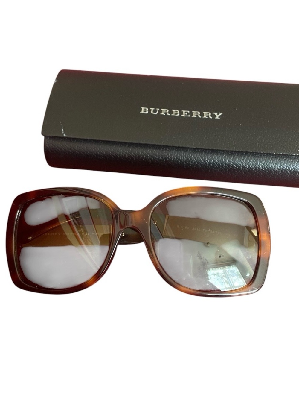 Burberry Women's Brown Tortoiseshell Sunglasses - Classic Oversized Style